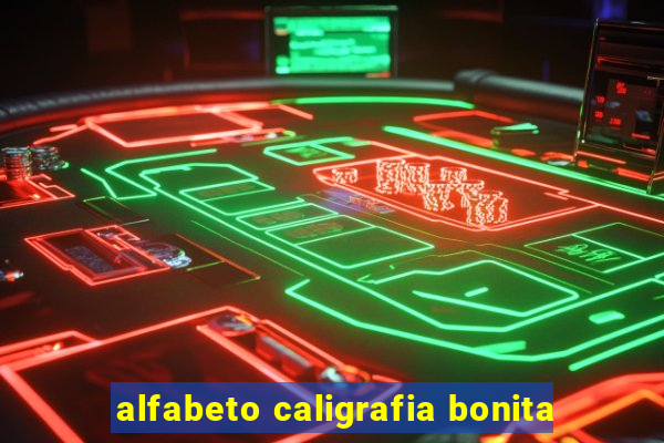 alfabeto caligrafia bonita